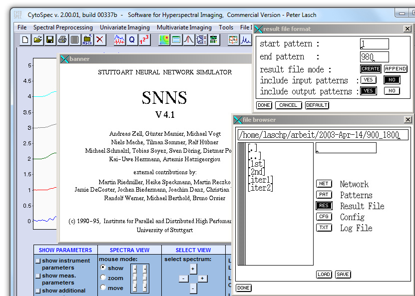 SNNS screenshot
